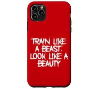 Allenati come una bestia, guarda come una palestra di bellezza Fitness Custodia per iPhone 11 Pro Max