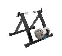 Allenatore a rulli per bicicletta, 150 kg, capacità di carico per bicicletta, 5 livelli, design regolabile per bici da 26 - 29 pollici, bici da corsa 700 C