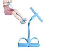 Allenatore addominale, fasce di resistenza fitness con 4 tubi a pedale, estrattore per caviglie, attrezzatura per allenamento addominale, espansore per bodybuilding, attrezzo multifunzionale per