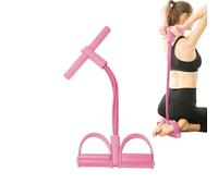 Allenatore addominale, fasce di resistenza fitness con 4 tubi a pedale, estrattore per caviglie, attrezzatura per allenamento addominale, espansore per bodybuilding, attrezzo multifunzionale per