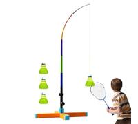 Allenatore Badminton Solitario | Base Stabile Altezza Regolabile,Set Di Allenamento Badminton | Per Balcone, Campo, Soggiorno, Giochi, Giardino, Palestra