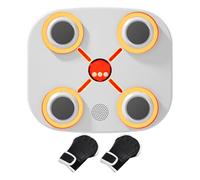 Allenatore da boxe programmabile, attrezzatura da allenamento interno a 3 velocità con luce LED, sacco da boxe musicale da parete, per uomini, donne, bambini, ragazze, adolescenti, figli, famiglia