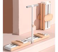 Allenatore da sci indoor, Allenatore for i muscoli del pavimento pelvico, macchina da sci for interni, con slitta in acciaio, puleggia a doppio cuscinetto, senza vibrazioni(C)
