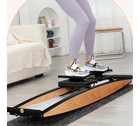 Allenatore da sci indoor, Macchine da sci for palestra domestica, simulatore di interno con bastone passeggio e tappetino, allenatore for principianti, carico 150 kg/330 libbre