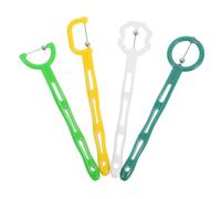 Allenatore della Lingua in Acciaio Inossidabile e Plastica 4 Pezzi | Terapia del Linguaggio e Routine di Esercizio, Sviluppo Orale Versatile, Adatto a Tutte le Età