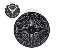 Allenatore Della Teoria Della Musica, Disco Di Chitarra Montato A Parete, Disco Di Teoria Della Chitarra, Design Portatile, Installazione Adesiva Senza Pugni, 33,5 × 30 × 1 Cm, Per Adulti Per Principi