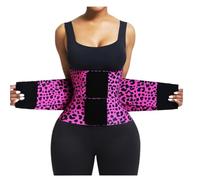 GOOPEEG Allenatore della Vita delle Donne, Cintura Fitness Da Donna Cintura In Neoprene Cintura Addome Dimagrante Cintura For Esercizi Modellante For Il Corpo Perdita di Peso Sportiva(Rot,Large)