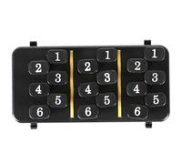 Allenatore di accordi per chitarra per principianti, strumento di apprendimento automatico per premere gli accordi, assistente portatile per esercitarsi sulla chitarra (Nero)..