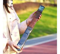 Allenatore di accordi portatile per chitarra a 6 corde Allenatore di dita per chitarra a 6 tasti con display dello schermo Strumento per principianti e allenamento progressivo
