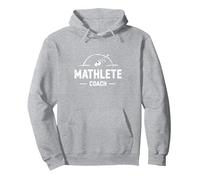 Allenatore di Atleti: Appassionati di Matematica Atletica ispiratrice Felpa con Cappuccio, Unisex per Adulti, Grigio Melange, L