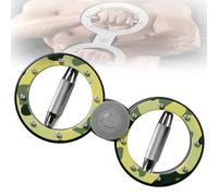 Allenatore di Avambraccio per Boxe, Rotativo 360°, Resistenza 1-15 lbs Regolabile, Acciaio Inox Elettroplaccato, Resistente alla Ruggine, per Boxe, MMA, Allenamento a Casa(Green)