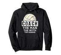 Allenatore di pallavolo - l'uomo, il mito, la leggenda coach Felpa con Cappuccio