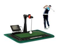 Allenatore di swing da golf con display LCD, girevole a 360 gradi, per allenamento in interni ed esterni, migliora la precisione dello swing