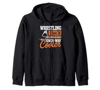 Allenatore di wrestling come un allenatore normale solo modo più fresco Felpa con Cappuccio