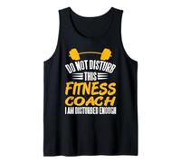Allenatore Fitness Non Disturbare Citazione Canotta
