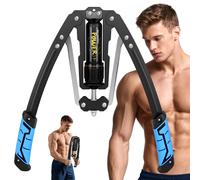 Allenatore idraulico regolabile per la forza del braccio, livello 2-20, resistenza con una sola pressione, bicipiti, avambraccio, addominale, espansore toracico con blocco della coda