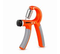 Allenatore manuale Hand Grip Regolabile 5 - 60 Kg Pinza per le mani Antiscivolo Esercitatore Manuale per Mani Dita e Avambracci Presa (1, Arancione)