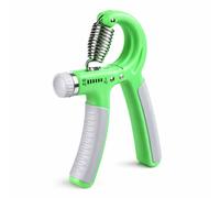 Allenatore manuale Hand Grip Regolabile 5 - 60 Kg Pinza per le mani Antiscivolo Esercitatore Manuale per Mani Dita e Avambracci Presa (1, Verde)