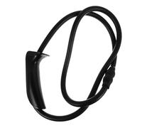 Allenatore per Arco in Gomma Nera, Esercizio Forza Braccia | Strumento di Allenamento Grande Elasticità, Impugnatura Comoda, Resistente All'usura, Colore Nero