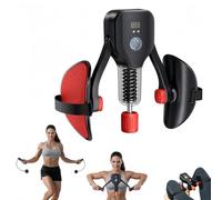 Allenatore per coscia per donne e uomini, 79,8-86,2 kg, attrezzatura per esercizi per pavimento pelvico regolabile con display a LED e indicatore di resistenza, per esercizi interni coscia per