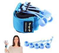 Allenatore per dita in silicone,Allenatore per esercizi manuali per barella per dita per chitarra - Rinnte per l'estensore delle, riutilizzabile in silicone per la della presa delle, per uom