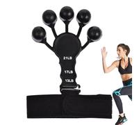 Allenatore per la della presa delle dita, ginnico per le dita - Fasce resistenti all'impugnatura - Trainer per la della presa delle regolabile a 6 livelli resistenti per lo sviluppo dei muscoli d