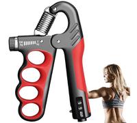 Allenatore per la forza della presa resistenza regolabile 11-220 Ibs Allenatore per l'avambraccio con contatore digitale tester della forza presa per lo sviluppo muscolare e il recupero da infortuni