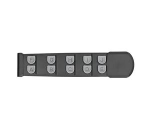 Allenatore per le dita della chitarra, strumento di esercizio per la scala di correzione della mano a 10 tasti, rafforzatore portatile in ABS per le dita, ideale per la pratica di