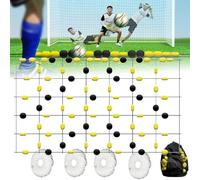Allenatore per portiere con 2 sacca d'acqua, migliora riflesso e agilità con deflettore a linea singola, attrezzatura di deflessione per calcio, angoli di rifrazione multipli per allenamento