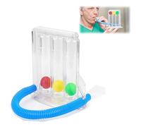 Allenatore Polmonare,Esercitatore Respiratorio,Spirometro Incentivante,Sistema di Allenamento Respiratorio a 3 Camere per la Funzione Polmonare e Logopedia
