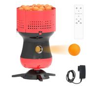 Allenatore portatile da ping pong con lanciatore automatico di palline, 90 riserve di palla, controllo senza fili per allenamento e allenamento da soli