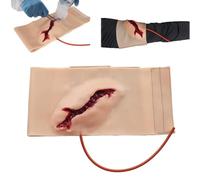 Allenatore portatile per ferite alla coscia, simulatore in silicone per la pratica di primo soccorso