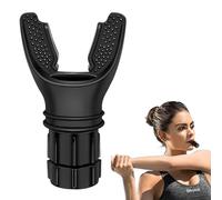 Allenatore Respiratorio Polmonare, Dispositivo di Allenamento di Ipossia, Espansore Polmonare di Respirazione Portatile, Dispositivo per Esercizi di Respirazione Aumenta la Forza Respiratoria (Nero)