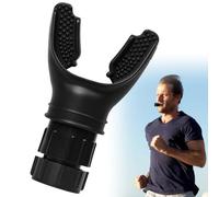 Allenatore Respiratorio,Trainer Respiratorio Oxyfit con Resistenza Regolabile,Ausilio Portatile per la Respirazione Polmonare,Trainer Polmonare per adulti con Regolatore di Intensità Regolabile (nero)