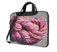 Allentato Spessa Rosa Filato Laptop Bag Laptop Case 15.6 Pollice Borse Del Computer Imbottito Della Copertura Del Manicotto