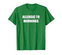 Allergico al Mattino Maglietta, Uomo, Verde Mela, L