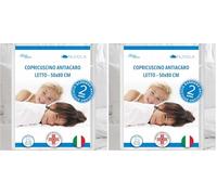 Allergosystem 0155080N Copricuscino Antiacaro Nuvola, 50X80Cm (Confezione da 2)