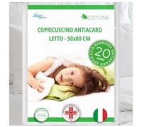 Copricuscino Antiacaro 100% Cotone 50x80cm