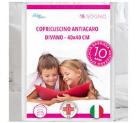 Allergosystem Federa Copricuscino Divano Antiacaro 40x40cm - Dispositivo Medico Antiacaro e Anallergico MADE IN ITALY - Linea Sogno