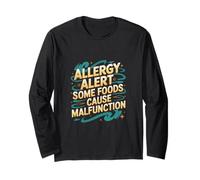 Allergy Alert Some Foods Cause Malfunction - Maglia a Manica