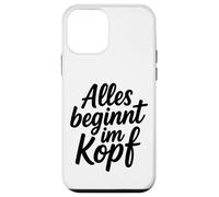 Alles beginnt im Kopf Custodia per iPhone 12 mini