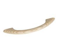 ALLES IM GRIFF Maniglia per mobili LA 128 mm, manico in legno, larghezza 172 mm, maniglia per mobili in legno, frassino grezzo