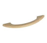 ALLES IM GRIFF Maniglia per mobili LA 128 mm, manico in legno, larghezza 172 mm, maniglia per mobili in legno, rovere grezzo