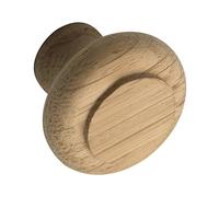 ALLES IM GRIFF Pomello per armadio Hylas Ø 32 mm, robusto pomello per mobili in legno, profondità 25 mm, rovere grezzo