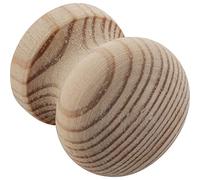 ALLES IM GRIFF Pomello per mobili Hemera Ø 25 mm, pomello per mobili in legno, profondità 26 mm, pomello per armadio, pino grezzo