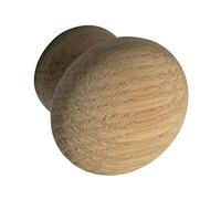 ALLES IM GRIFF Pomello per mobili Hemera Ø 35 mm - Pomello per mobili in legno, profondità 28 mm - Pomello per armadio, rovere grezzo