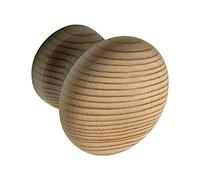 ALLES IM GRIFF Pomello per mobili Hemera Ø 45 mm - Pomello per mobili in legno profondità 29 mm - Pomello per armadio, abete rosso grezzo