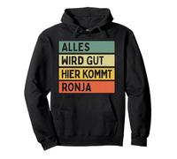 Alles Wird Gut Hier kommt Ronja Retro Vintage Name Name Spruch Felpa con Cappuccio