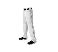 Alleson Athletic Men's Baseball Pant with Braid - Durable, Comfortable Fit, Moisture-Wicking, And Classic Design, Pantalone Treccia Unisex-Adulto, Bianco/Verde Scuro, M