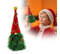 Allestimenti Natalizi Decorazione natalizia, bambola gnomo con capelli verdi e luci a stringa, senza volto, per le feste